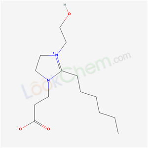 1H-Imidazolium, 1-(2-carboxyethyl)-2-hexyl-4,5-dihydro-3-(2-hydroxyethyl)-, inner salt