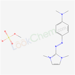 1H-Imidazolium, 2-((4-(dimethylamino)phenyl)azo)-1,3-dimethyl-, methyl sulfate