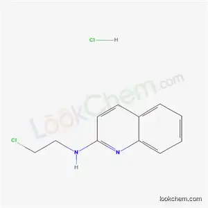 Molecular Structure of 63680-58-0 (N-(2-chloroethyl)quinolin-2-amine hydrochloride (1:1))