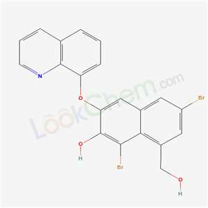 8-QUINOLINOLIUM-4′,7′-DIBROMO-3′-HYDRO-XY-2′-NAPHTHOATE