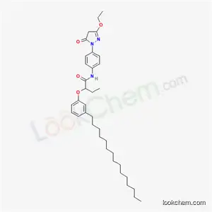 Molecular Structure of 71205-35-1 (3-Ethoxy-1-[4-[2-(3-pentadecylphenoxy)butanoylamino]phenyl]-2-pyrazolin-5-one)