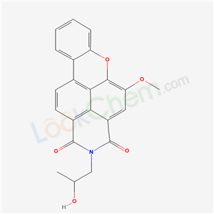2-(2-Hydroxypropyl)-5-methoxy-1H-xantheno(2,1,9-def)isoquinoline-1,3(2H)-dione