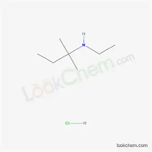 Molecular Structure of 34955-47-0 (N-ethyl-2-methylbutan-2-amine hydrochloride (1:1))