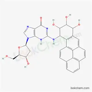 Molecular Structure of 62698-04-8 (7,8-dihydroxy-9,10-epoxide-7,8,9,10-tetrahydrobenzo(a)pyrene-10-deoxyguanosine)