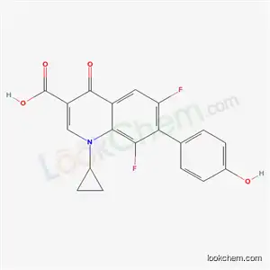 Molecular Structure of 136440-70-5 (1-cyclopropyl-6,8-difluoro-7-(4-hydroxyphenyl)-4-oxo-1,4-dihydroquinoline-3-carboxylic acid)