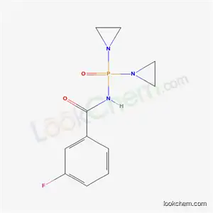 Molecular Structure of 726-91-0 (N-[Bis(1-aziridinyl)phosphinyl]-m-fluorobenzamide)