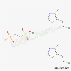 Molecular Structure of 1755-67-5 (ethane-1,2-disulfonic acid - 5-(2-chloroethyl)-4-methyl-1,3-oxazole (1:2))