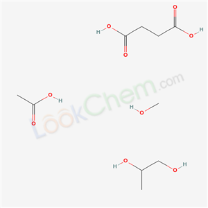 acetic acid, methanol, propane-1,2-diol, succinic acid