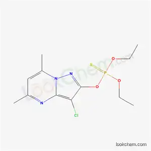 Molecular Structure of 32575-80-7 (O-(3-chloro-5,7-dimethylpyrazolo[1,5-a]pyrimidin-2-yl) O,O-diethyl phosphorothioate)