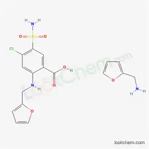 Molecular Structure of 106391-48-4 (4-Chloro-N-(2-furylmethyl)-5-sulfamoylanthranilic acid)