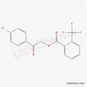 Molecular Structure of 6228-06-4 (2-(4-bromophenyl)-2-oxoethyl 2-(trifluoromethyl)benzoate)