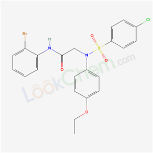 N-(2-bromophenyl)-2-[(4-chlorophenyl)sulfonyl-(4-ethoxyphenyl)amino]acetamide