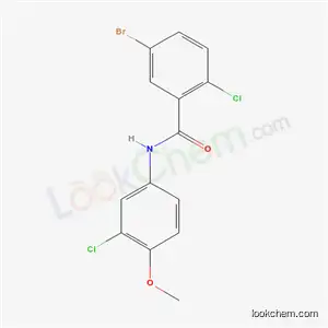 5-bromo-2-chloro-N-(3-chloro-4-methoxyphenyl)benzamide