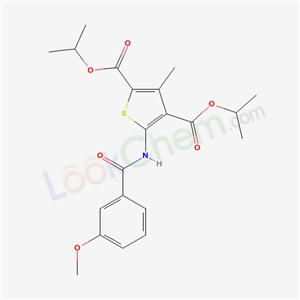 dipropan-2-yl 5-[(3-methoxybenzoyl)amino]-3-methylthiophene-2,4-dicarboxylate