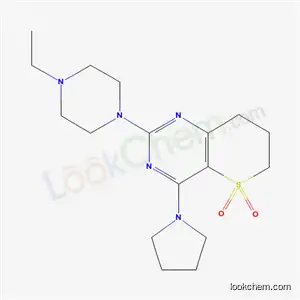 2-(4-ethylpiperazin-1-yl)-4-(pyrrolidin-1-yl)-7,8-dihydro-6H-thiopyrano[3,2-d]pyrimidine 5,5-dioxide