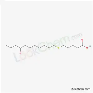 Molecular Structure of 138225-06-6 (14-fluoro-6-thiaheptadecanoic acid)