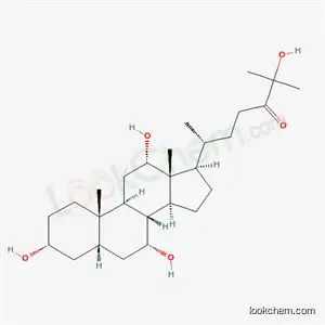 Molecular Structure of 82280-61-3 (3,7,12,25-tetrahydroxycholestan-24-one)
