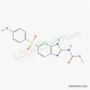 Molecular Structure of 83101-93-3 (methyl {6-[(4-hydroxyphenyl)sulfonyl]-1H-benzimidazol-2-yl}carbamate)