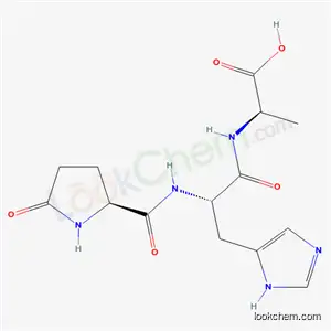 Molecular Structure of 82780-19-6 (pyroglutamyl-histidyl-alanine)