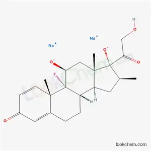 Molecular Structure of 7460-03-9 (disodium (8S,9R,10S,11S,13S,14S,16S,17R)-9-fluoro-17-(2-hydroxyacetyl) -10,13,16-trimethyl-3-oxo-6,7,8,11,12,14,15,16-octahydrocyclopenta[a]p henanthrene-11,17-diolate)