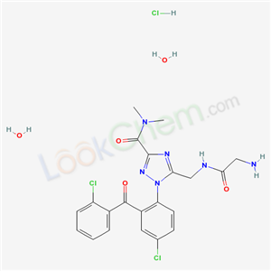 1-[4-chloro-2-(2-chlorobenzoyl)phenyl]-5-[(glycylamino)methyl]-N,N-dimethyl-1H-1,2,4-triazole-3-carboxamide hydrochloride dihydrate