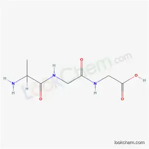Molecular Structure of 89921-48-2 (2-[[2-(2-aminopropanoylamino)acetyl]amino]acetic acid)