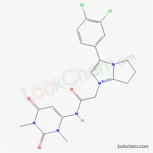 2-[3-(3,4-dichlorophenyl)-6,7-dihydro-5H-pyrrolo[1,2-a]imidazol-1-ium-1-yl]-N-(1,3-dimethyl-2,6-dioxopyrimidin-4-yl)acetamide