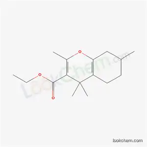 Benzopyran-3-carboxylic acid, (4H)-1-5,6,7,8-tetrahydro-2,4,4,7-tetramethyl-, ethyl ester