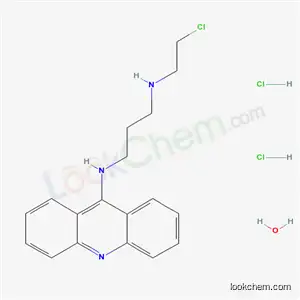 Molecular Structure of 38914-96-4 (9-((3-((2-CHLOROETHYL)AMINO)PROPYL)-AMINO)ACRIDINE DIHYDROCHLORIDE HYDRATE			)