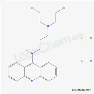 Molecular Structure of 38915-00-3 (9-((3-(BIS(2-CHLOROETHYL)AMINO)PROPYL) AMINO)ACRIDINE DIHYDROCHLORIDE			)