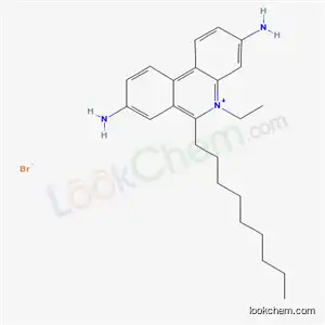 Molecular Structure of 65557-67-7 (3,8-diamino-5-ethyl-6-nonylphenanthridinium bromide)