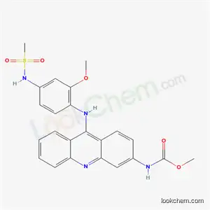 Molecular Structure of 79453-40-0 (methyl [9-({2-methoxy-4-[(methylsulfonyl)amino]phenyl}amino)acridin-3-yl]carbamate)