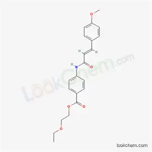 Molecular Structure of 6119-82-0 (2-ethoxyethyl 4-{[(2E)-3-(4-methoxyphenyl)prop-2-enoyl]amino}benzoate)