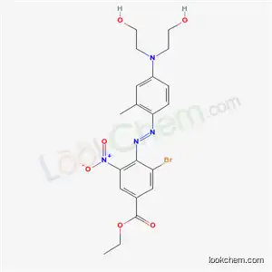 Molecular Structure of 82760-43-8 (ethyl 4-[[4-[bis(2-hydroxyethyl)amino]-2-tolyl]azo]-3-bromo-5-nitrobenzoate)