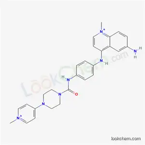 Quinolinium, 6-amino-1-methyl-4-((4-(((4-(1-methylpyridinium-4-yl)-1-piperazinyl)carbonyl)amino)phenyl)amino)-