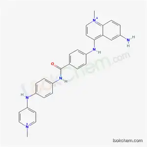 Quinolinium, 6-amino-1-methyl-4-((4-(((4-((1-methylpyridinium-4-yl)amino)phenyl)amino)carbonyl)phenyl)amino)-