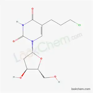 Molecular Structure of 97975-05-8 (5-(3-chloropropyl)-1-[(2R,4S,5R)-4-hydroxy-5-(hydroxymethyl)oxolan-2-yl]pyrimidine-2,4-dione)