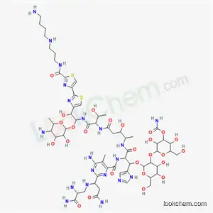 Molecular Structure of 65057-91-2 (N1-[3-[(4-Aminobutyl)amino]propyl]-13-[(4-amino-4,6-dideoxy-α-L-talopyranosyl)oxy]-19-demethyl-12-hydroxybleomycinamide)