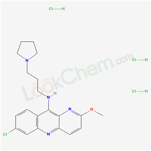 Benzo(b)-1,5-naphthyridin-10-amine, 7-chloro-2-methoxy-N-(3-(1-pyrrolidinyl)propyl)-, trihydrochloride cas  66748-22-9