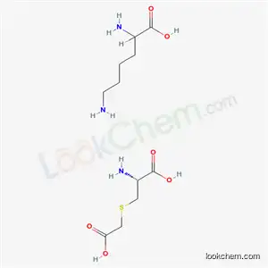 Molecular Structure of 79458-68-7 (DL-Lysine, compound with S-(carboxymethyl)-L-cysteine (1:1))