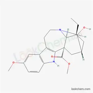 Molecular Structure of 80981-96-0 (methyl 19-hydroxy-12-methoxyibogamine-18-carboxylate)