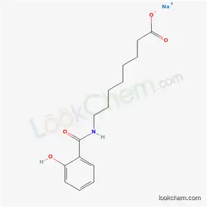 Molecular Structure of 203787-91-1 (sodium,8-[(2-hydroxybenzoyl)amino]octanoate)