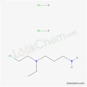 Molecular Structure of 13441-97-9 (N-(2-chloroethyl)-N-ethylpropane-1,3-diamine dihydrochloride)