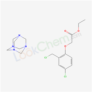 (4-Chloro-2-(chloromethyl)phenoxy)acetic acid ethyl ester compound with hexamethylenetetramine (1:1)