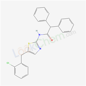 N-[5-[(2-chlorophenyl)methyl]-1,3-thiazol-2-yl]-2,2-diphenyl-acetamide