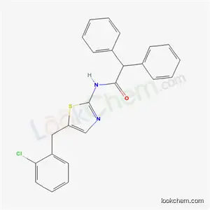 Molecular Structure of 5325-06-4 (N-[5-(2-chlorobenzyl)-1,3-thiazol-2-yl]-2,2-diphenylacetamide)