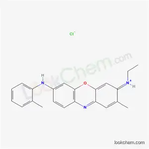 Molecular Structure of 85005-73-8 (3-(Ethylamino)-2-methyl-7-((o-tolyl)amino)phenoxazin-5-ium chloride)