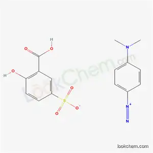 Benzenediazonium, 4-(dimethylamino)-, salt with 2-hydroxy-5-sulfobenzoic acid (1:1)