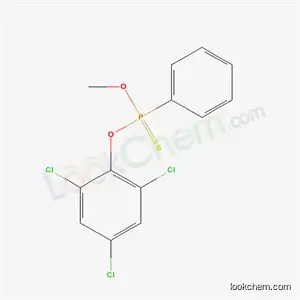 Molecular Structure of 3587-02-8 (O-Methyl O-(2,4,6-trichlorophenyl) phenylphosphonothioate)