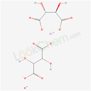 Butanedioic acid, 2,3-dihydroxy-, (R-(R*,R*)), bismuth(3+) potassium salt (1:1:1)